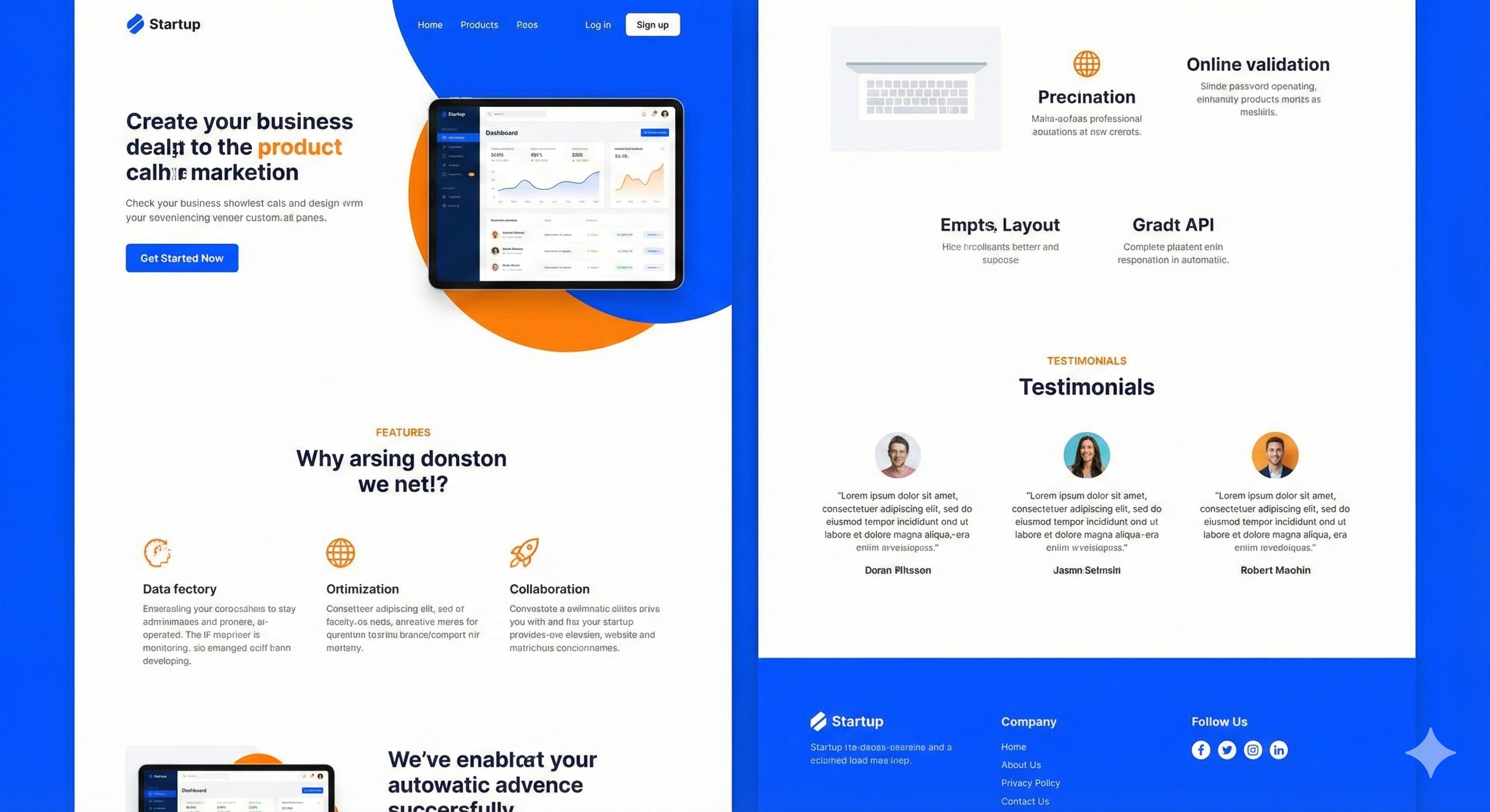 Startup Landing Page